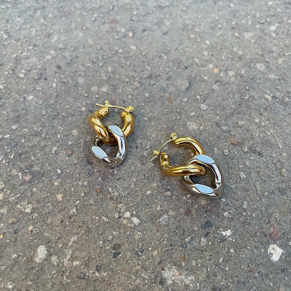 Chain Hoop Earrings